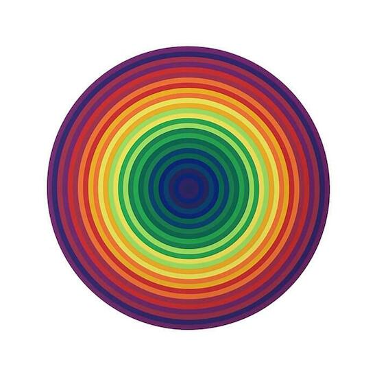 Julio Le Parc "Le Parc Couleur No1" 1971. Impresiones-múltiples, 74 x 74 cm - Del Infinito