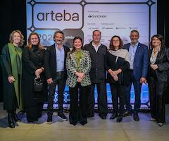 Miembros de la Fundación ArteBA durante la presentación