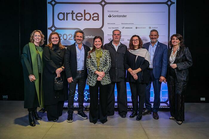 Miembros de la Fundación ArteBA durante la presentación