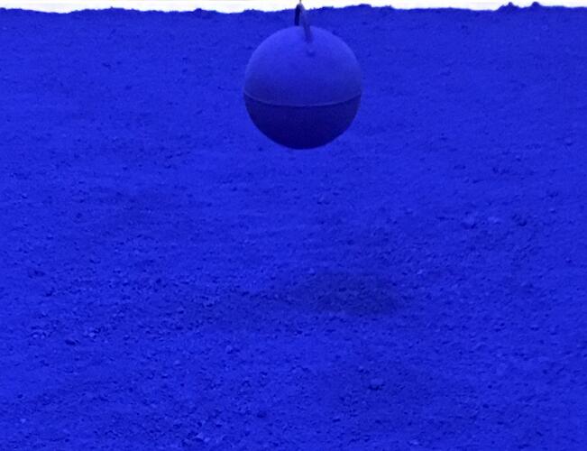 Azul Klein brilla en La Boca