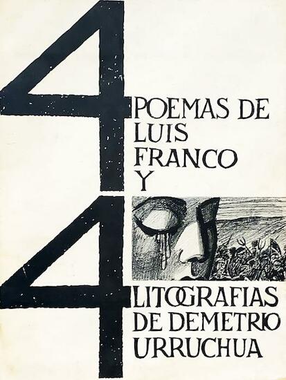 131. Carpeta 4 poemas de Luis Franco y 4 litografías de Demetrio Urruchúa