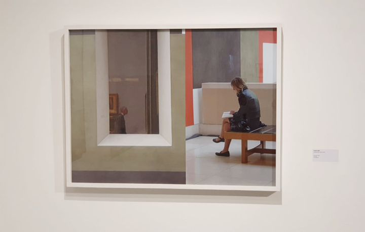 Fotografía digital, de la serie Museos tomada en National Gallery de Londres, 100 x 0,75 cm, 2019