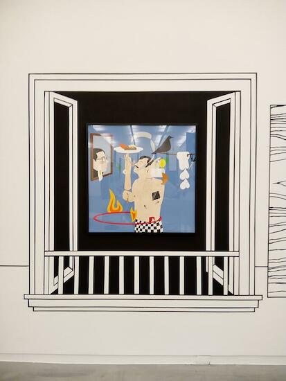 Detallle de "Flaneur" de Alfredo Dufour  