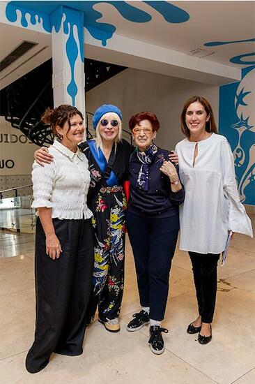 Gabriela Ricardes, Nacha Guevara, Dalila Puzzovio y Victoria Noorthoorn. Presentación programa Moderno 2025 (fotos Guido Limardo)