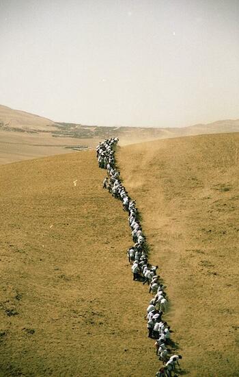 Francis Alÿs. Cuando la fe mueve montañas. Registro de acción, 2002