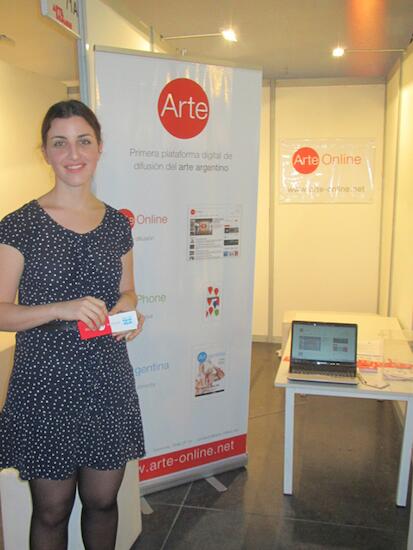 Stand de Arte Online en Arte Espacio 