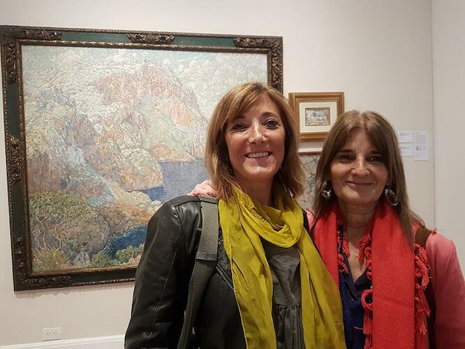 En la muestra ´Imágenes de ida y vuelta´ con  Francisca Lladó Pol y  María Elena Babino