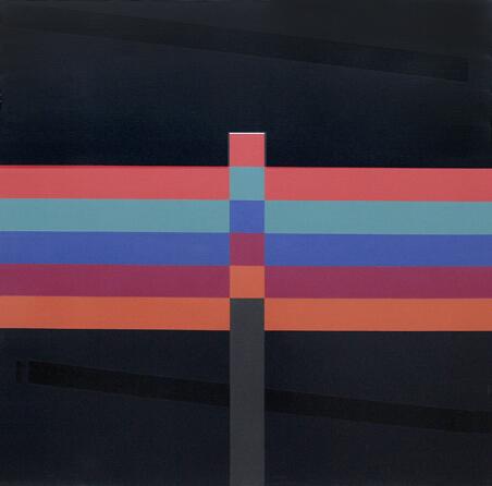 Aout 1988, acrílico sobre tela, 100 x 100 cm, 1988
