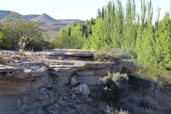 Tejiendo en la Residencia Barda del Desierto (BDD#1) 2015