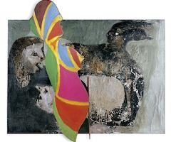 Eroticón, Oleo y esmalte sobre tela y acrílico sobre madera, 116 x 140 x 30cm, 1965. Colección Familia Noé
