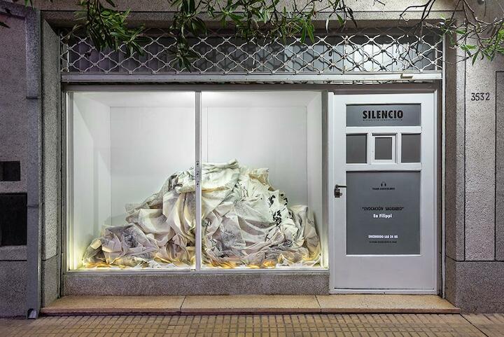  Réplica del frente de SILENCIO, espoacio que quedará montada en la explanada del museo. Foto: Horacio Volpato
