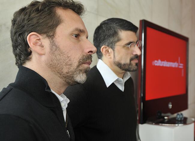 Diego Pimentel, Director General y Mariano Soto, Curador de Artes Visuales 