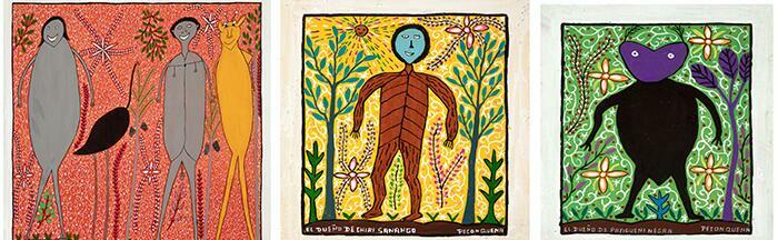 Lastenia Canayo (Pecón Quena) Acrílico sobre tela 41,5 x 3,5 cm