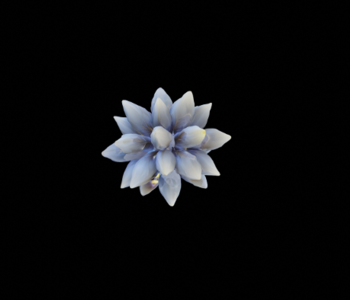 Flores Artificiales Modelos 3d generados con IA, Video 3/5 u$s 600. A modo ilustrativo se muestra un fotograma del video. 2024