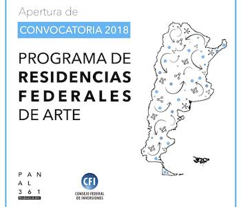 Programa de Residencias Federales de Arte 2018