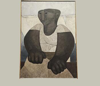 Lavandera, sin fecha, óleo sobre tela, 126 x 96 cm. Adquisición 1963, Colección Museo de Arte Moderno de Buenos Aires