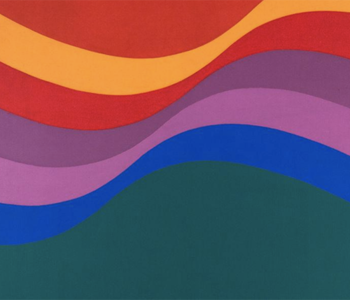 Ekho II, 1968 (díptico) Óleo s/tela  1,70 x 1,60 cm  Colección Museo Sívori  (detalle de obra)