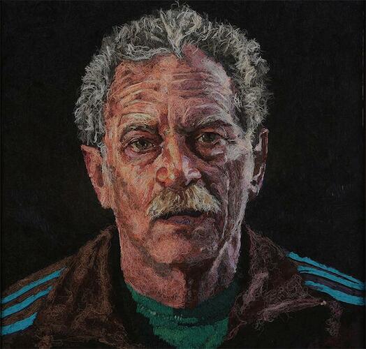 Mondongo  Enrique Fogwill, 2006  Hilos de algodón  150 x 150 cm  Colección Museo Nacional de Bellas Artes
