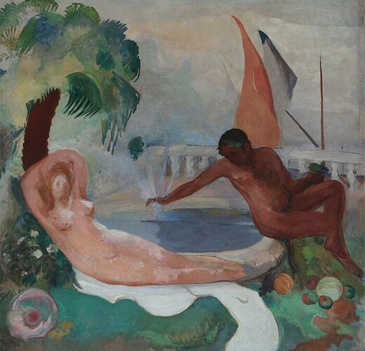 Victorica, Miguel Carlos, (Argentina, Buenos Aires, 1884 - Argentina, Buenos Aires, 1955). Origen: Donación Victor Bossart, 1961. Fecha: 1929. Período: Arte Siglo XX (1910-1945). Escuela: Argentina S.XX  Técnica:     Óleo  Objeto:     Pintura Estilo:     simbolismo  Género:     alegórico Medidas:     229 x 222 cm.