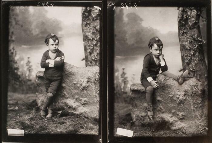 Julián Martínez (niño en pose),  Autor: Witcomb, Alejandro. Fecha: 1887. Técnica: Fotografía blanco y negro sobre papel. Medidas: 18 x 12,9 cm. - Marco: 63 x 53 cm. 