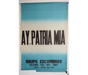 Ay Patria mía. Autor: Romero, Juan Carlos. Origen: Adquisición a Juan Carlos Romero, 2013. Técnica: Impresión tipográfica  Objeto: Grabado 