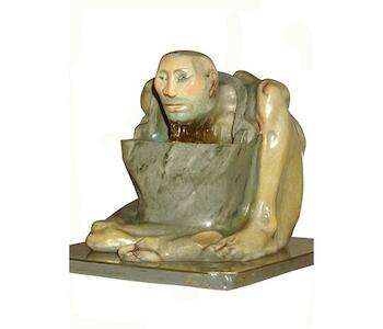 El mudo. Autor: Distéfano, Juan Carlos. Fecha: 1973. Técnica: Modelado, vaciado. Objeto: Escultura. Medidas: 75 x 80 x 102 cm 