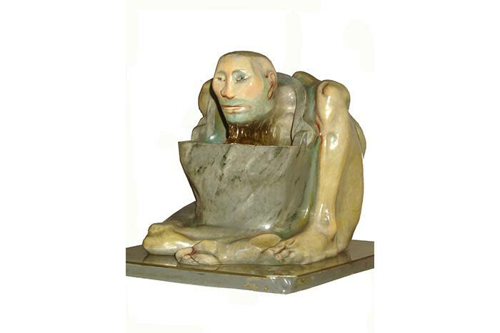 El mudo. Autor: Distéfano, Juan Carlos. Fecha: 1973. Técnica: Modelado, vaciado. Objeto: Escultura. Medidas: 75 x 80 x 102 cm 