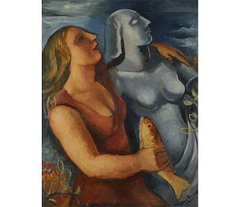 Composición. Autor: Forner, Raquel. 1934. Fecha: 1934. Técnica: Óleo sobre tela. Medidas: 100 x 80 cm. 