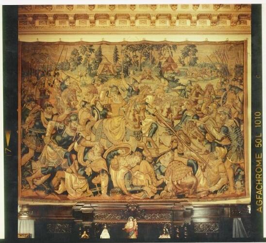 Restauración de tapiz del Siglo XVI