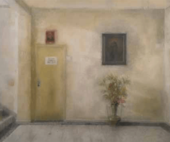 Primer Premio pintura: Juan Andrés Videla "El cielo" Óleo sobre tela 140 x 180 cm