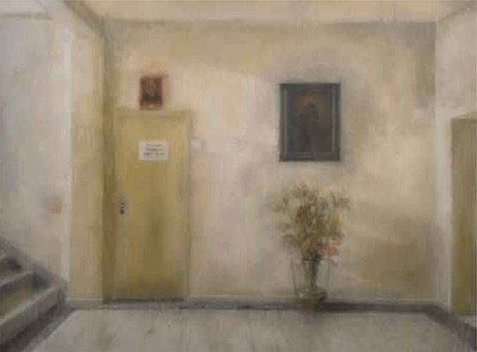 Primer Premio pintura: Juan Andrés Videla "El cielo" Óleo sobre tela 140 x 180 cm