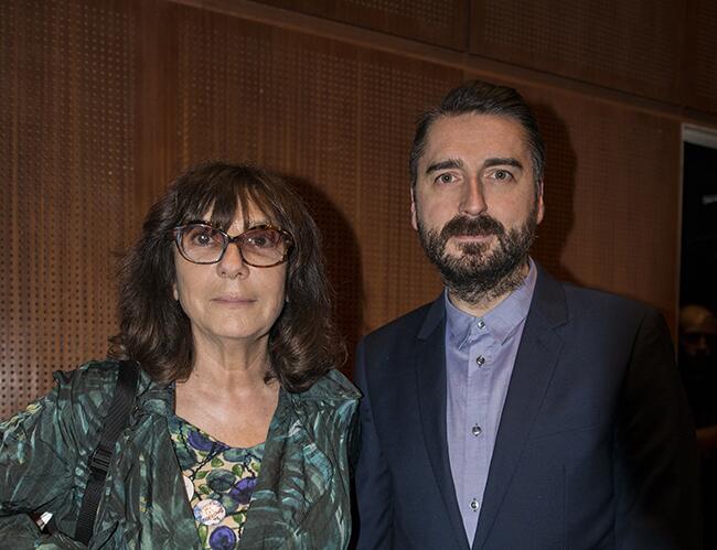 Sophie Calle y Agustín Pérez Rubio, director artístico de Malba