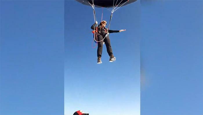 Volar en en las Salinas Grandes