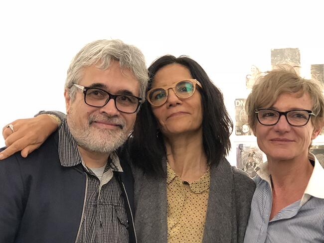 Omar Panosetti, Miriam Peralta y Adriana Bustos