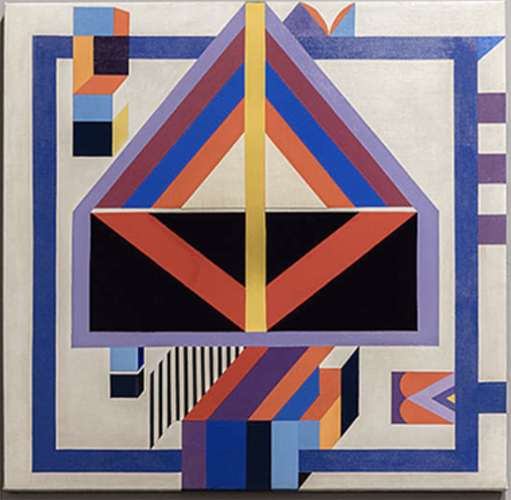 Kazuya Sakai “Pintura No. 9,” 1969. Acrílico sobre tela, 130 × 130 cm Colección Marina Pellegrini